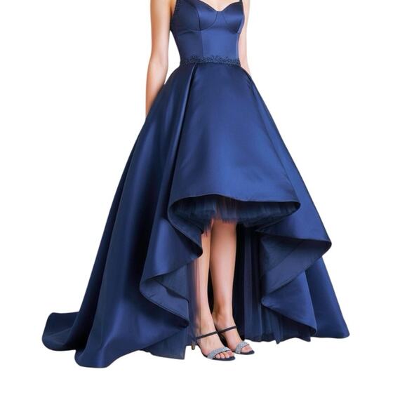 I. Miller Netany Kitten Heel Sandals Dark Navy Blue Suede Size 6.5 M Formal-New - Picture 4 of 12